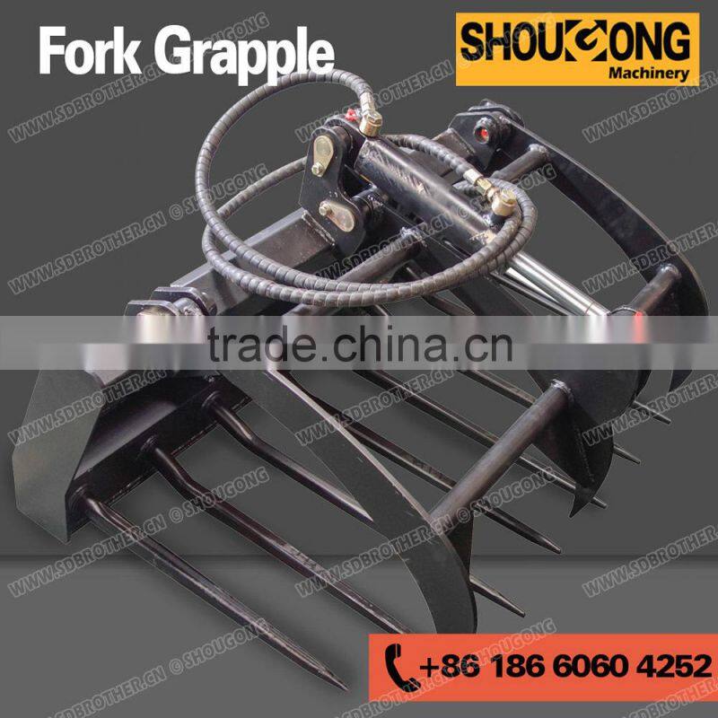 Fork Grapple for mini Skid Steer Loader, Dingo Fork Grapple