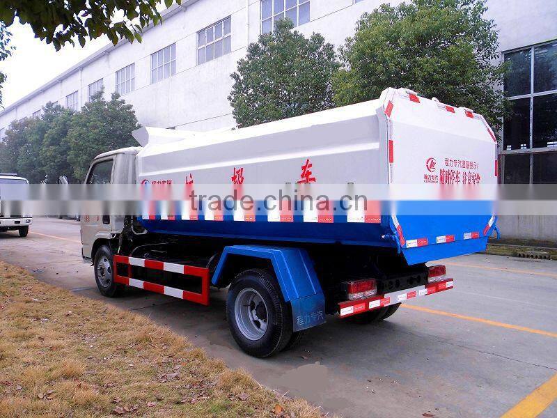 DONGFENG MINI self loading garbage truck for sale, Euro 4 chassis
