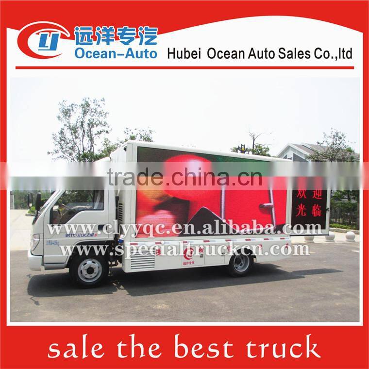 Foton Brand! 4x2 small led advertising truck