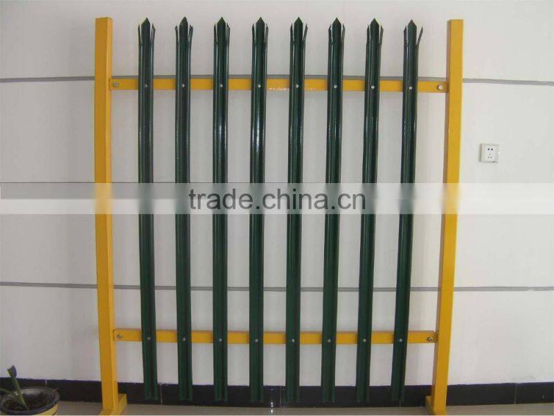 Cheap Wrought iron spear top Steel Security palisade Fence Panel