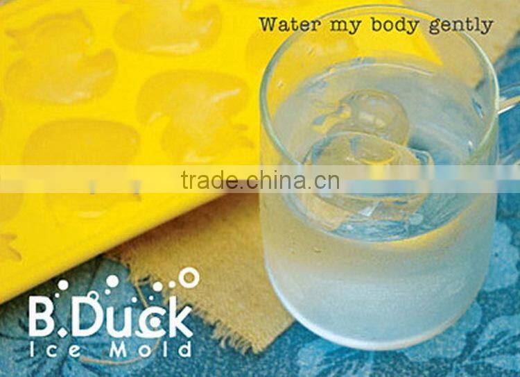 Home Houseware Ice Cube Mold Soft Plastic Tray Jelly Chocolate Maker Duck
