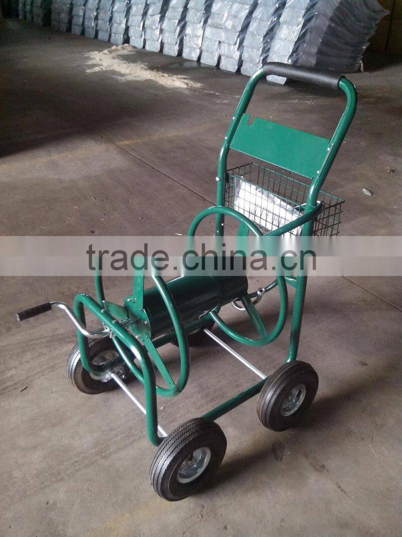 Garden hose reel cart