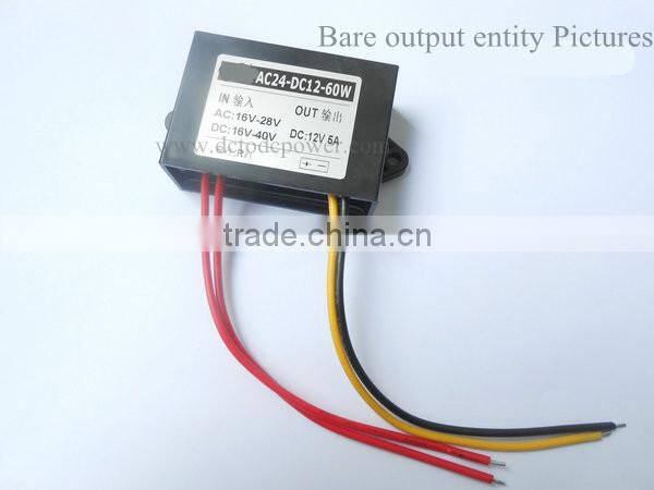 AC-DC 24V turn 12V5A monitor power AC24V turn DC12V3A 4A 5A buck power converter