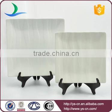 Wholesale restaurant cheap porcelain bulk white catering dinner plates