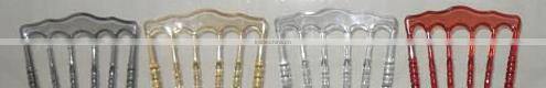 Crystal Amber Color Resin Wedding Napoleon Chair