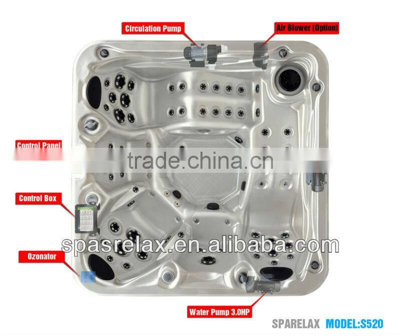 2013 Newest outdoo Jakuzzy bathtub most comfortable bathtub