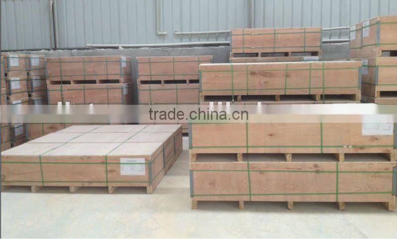 Natural beige marble fireplace