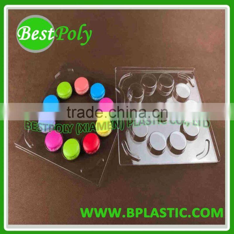 New style round plastic insert tray for 10pcs macarons