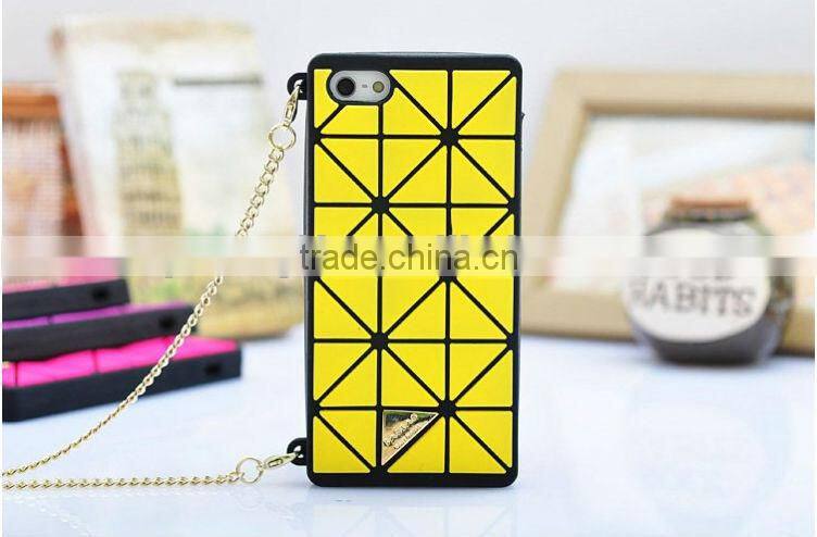 hot sell silicone case for iphone5/5s/4s fashion tartan design
