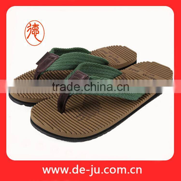 High quality red canvas strap massage flip flop shoes