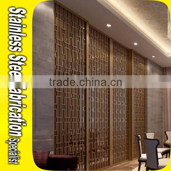 Decorative Laser Cut Stainless Steel Hall Partition