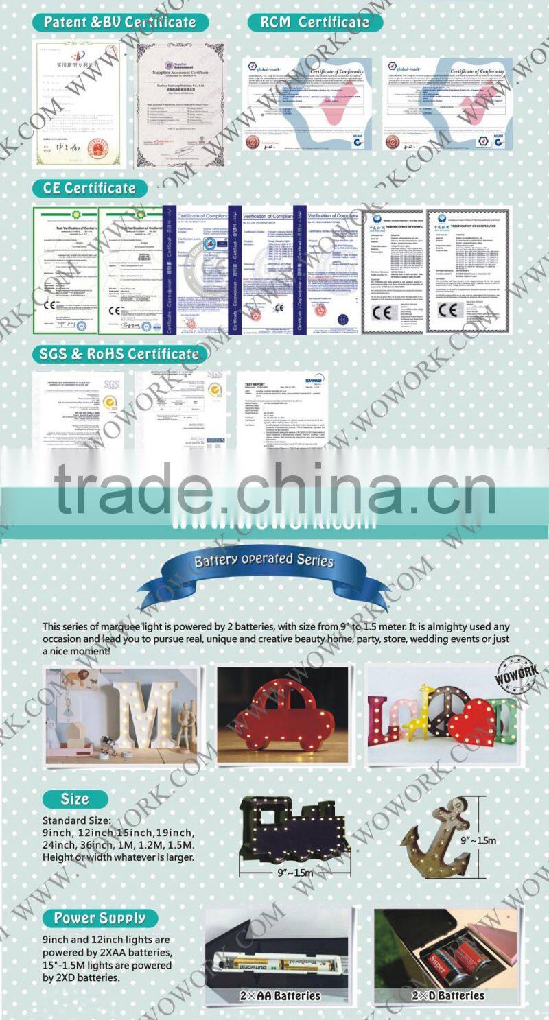 fairground letter sign