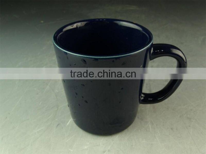 Stock Hot sale Cheap black Glaze Ceramic promotional mug for Espresso