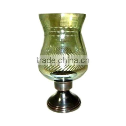 Decorative Glass Metal Hurricane
