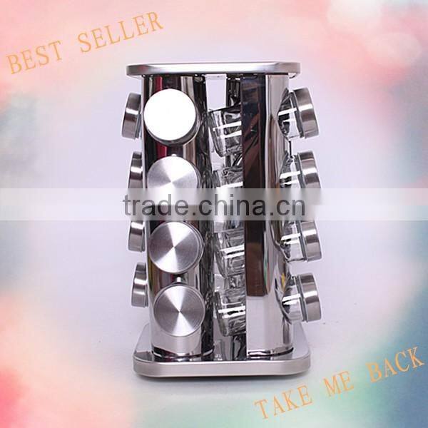 4pcs new glass kitchenware set with stainess steel casing