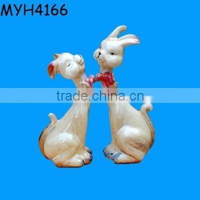 Vintage Rare Russian Soviet Porcelain Dog Figurine