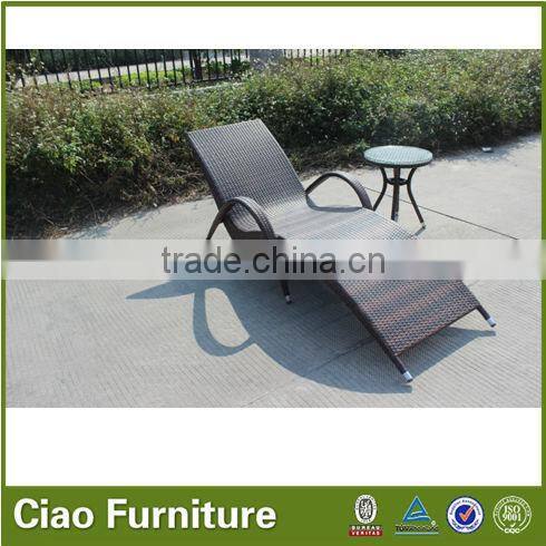 wholesale raised garden beds outdoor leisure rattan lounger CF1007