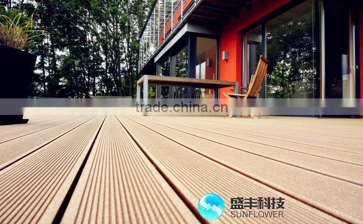 Top Quality Solid wpc eco deck, wpc crack-resistant decking, composite decking solid