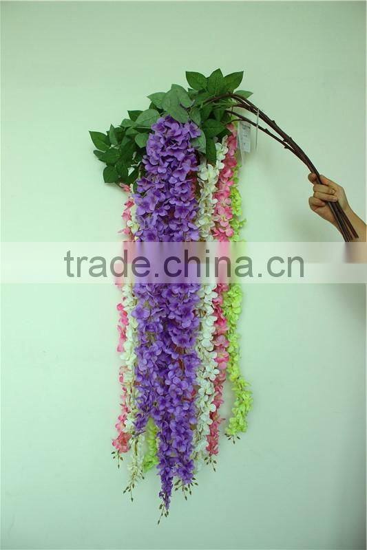 dry vine bulk silk long flower vine wedding party decoration pure white vine