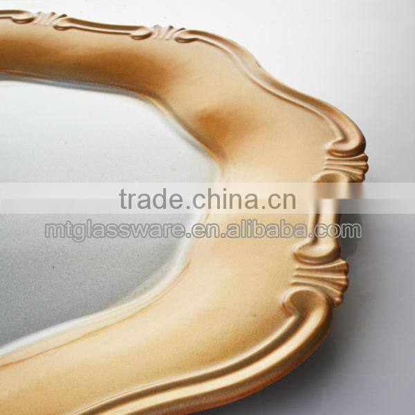 wholesale cheap rose red plastic plate