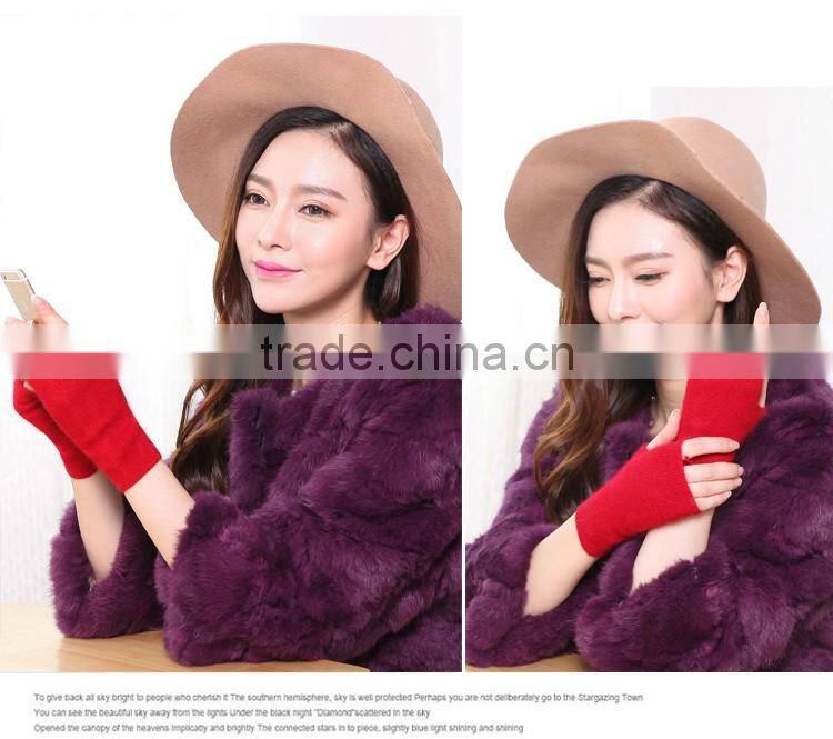 Cashmere Autumn Winter Gloves Have Finger Korean Mittens