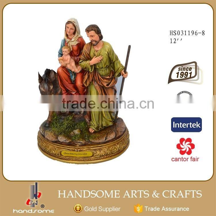 Resin Religious Jesus Birth Holy Family Statue