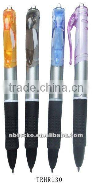 Plastic pen with beautiful chip for promotional
