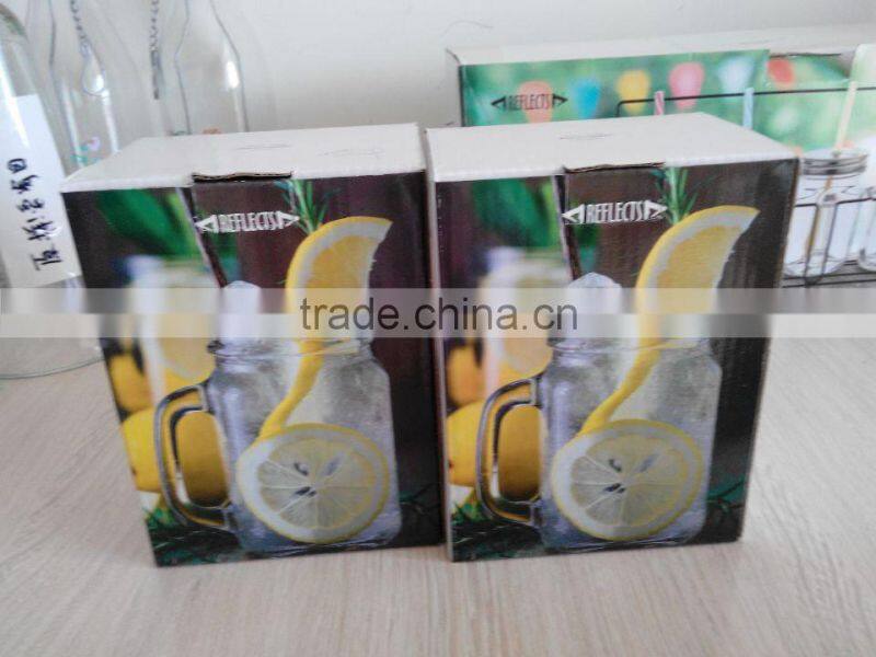 cheap recycled bulb juice fox shape glass mason mug