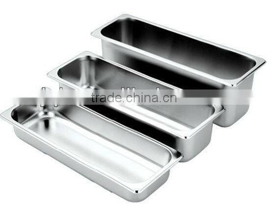 2016 0.8MM thickness electrolysis gastronorm Containers food service pan