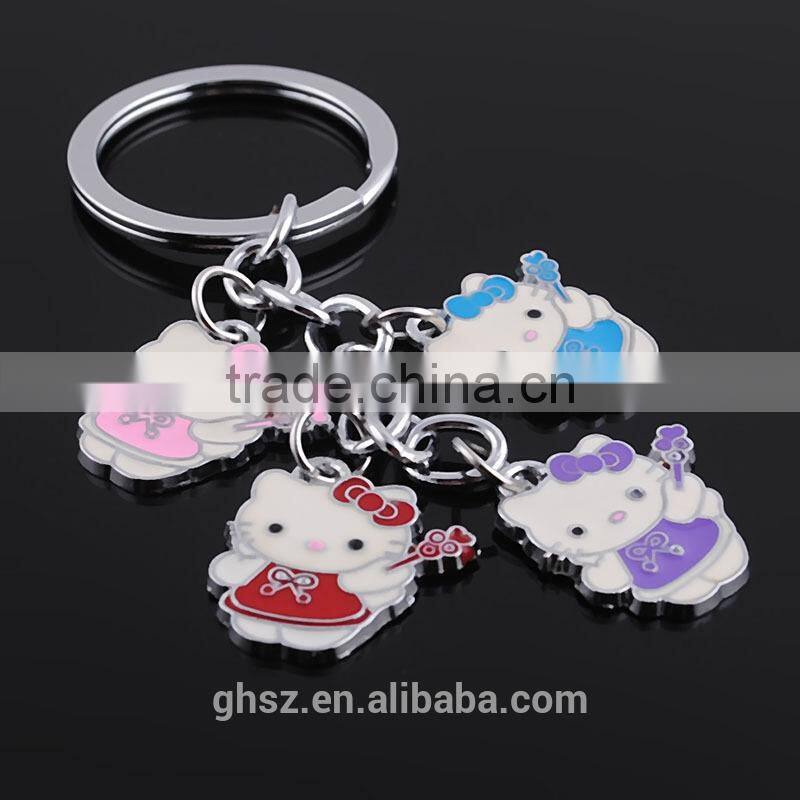 Guo hao hot sale custom key chain parts promotional items , promotional metal made keychain