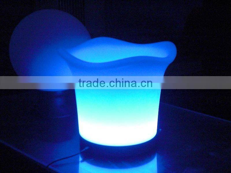 Colorful recharge LED bar ice bucket EW002