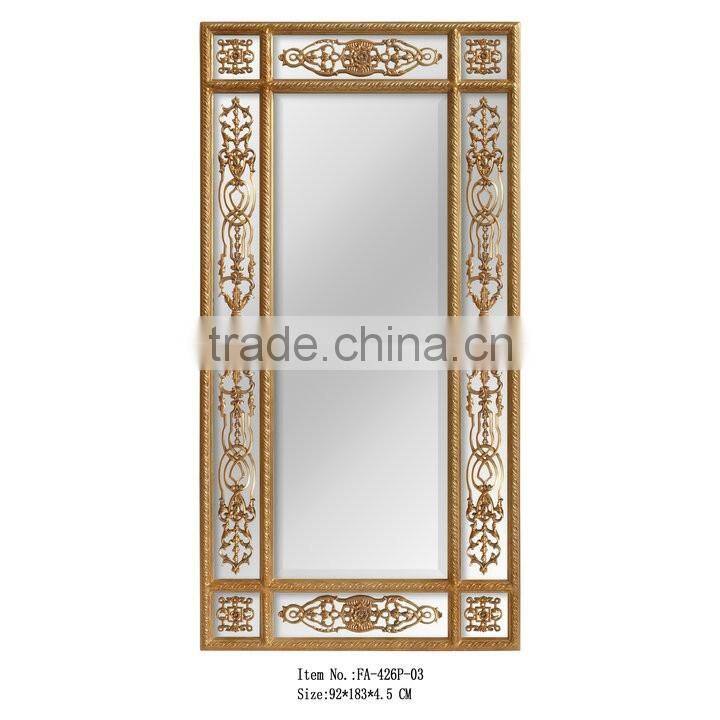 Baroque Mirror Frame Rectangular Bathroom Mirrors