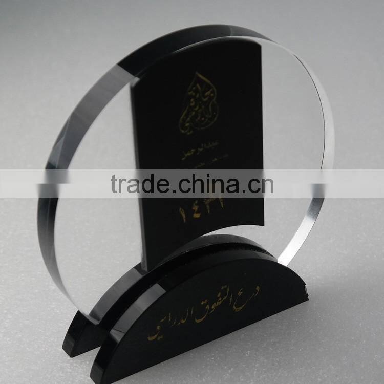 Custom High quality Golden star crystal trophy award