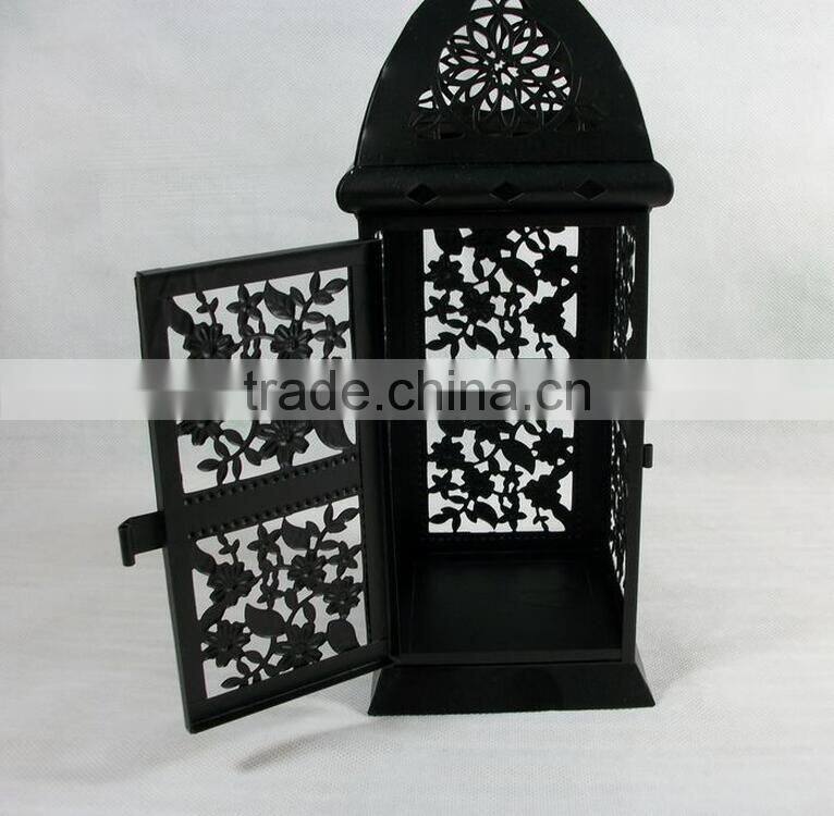 2017 black House Vintage Style OEM Moroccan Lantern Candle Holders