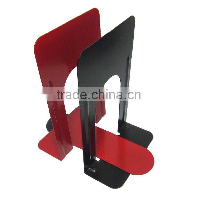 Fresh colored simple design 6" metal desktop bookend