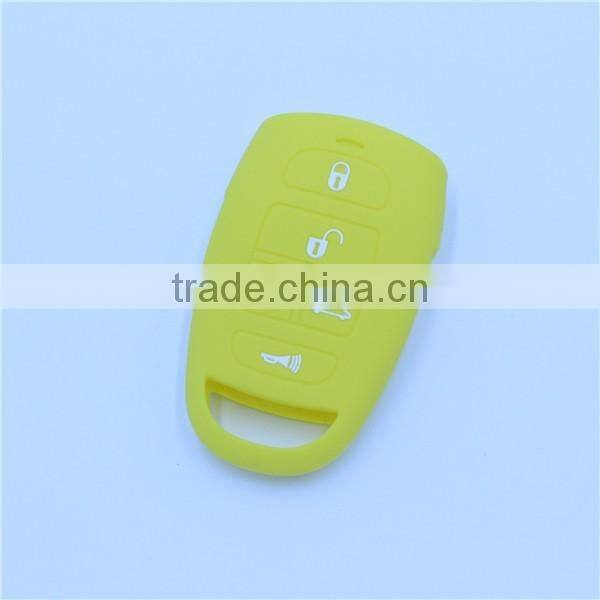 Silicone car key Holder, key Jacket Remote Key Case Shell for hyundai 5 Buttons