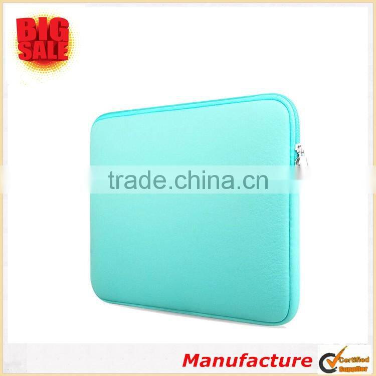 2017 Fashion Colorful Sleeve Water Repellent Lightweight Laptop Bag Protective Case Carrying Zipper Case Bag