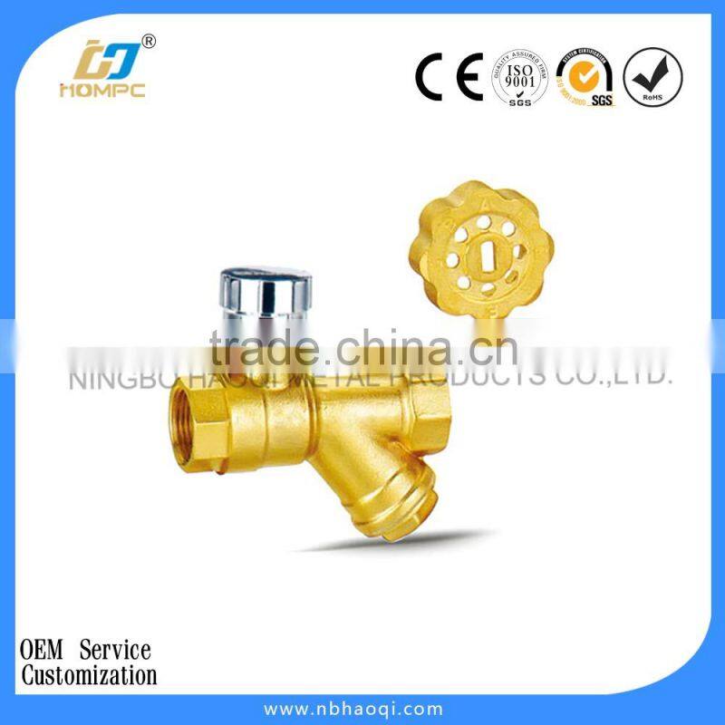 Red handle brass anti-corrosion ball valve