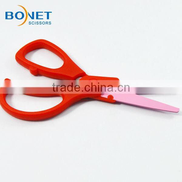 SSC0023/4 5" red handle school mini plastic scissors