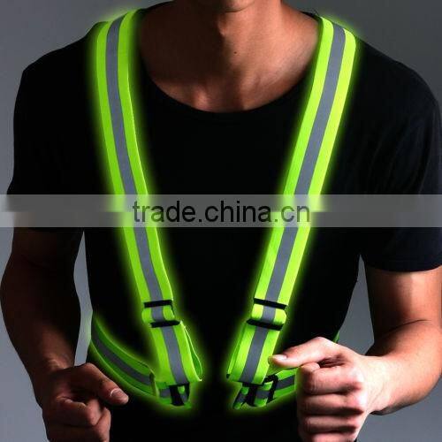 Reflective Vest Harness High Visibility Running Walking Sport Cycling Safety