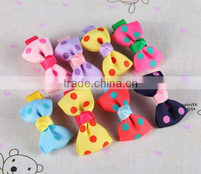 Factory wholesale New plastic bows shaped kids Hair clips