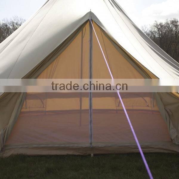 Outdoor high quality cotton canvas Bell Tent for camping