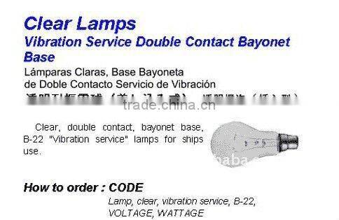 Marine Wholesale Clear Lamp Vibration Service Lamp