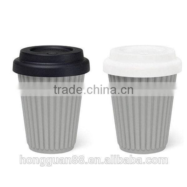 Unbreakable succinct design silicone coffee cup