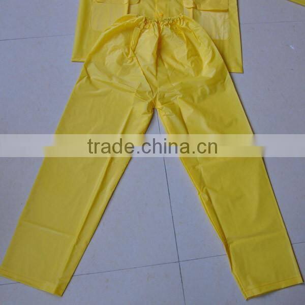 waterproof pvc raincoat/rain jacket