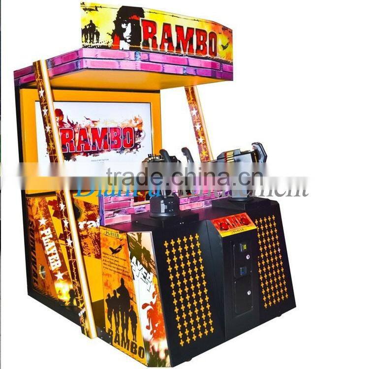 47 inch Rambo amusement machine gun shooting game DF-035/Rambo shooting game machine/coin operated shooting simulator for sale