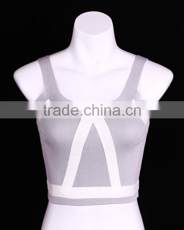 Custom High Quality Knitted Girls Tank Top
