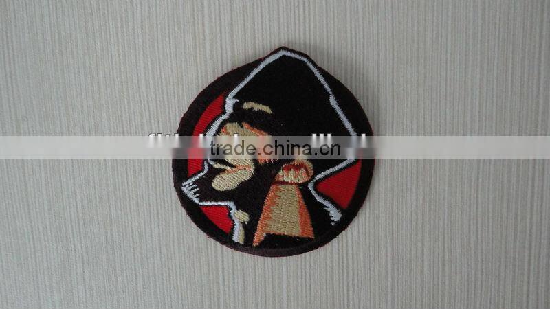 China high quality hand custom embroidery patch,embroidery badges