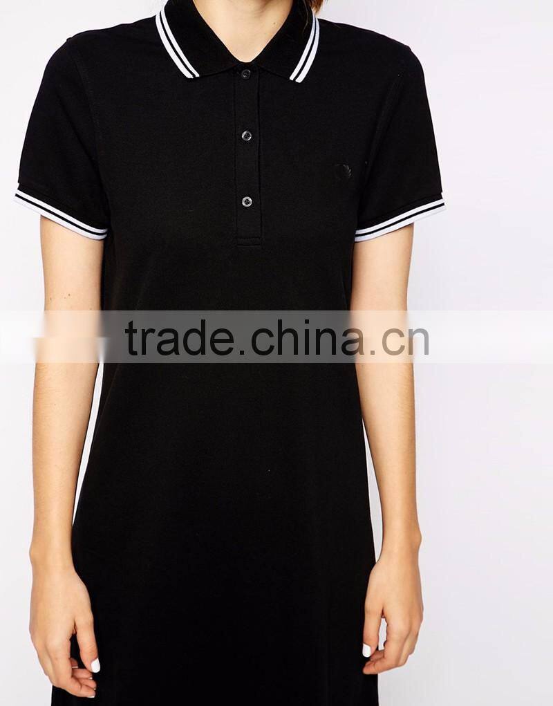 wholesale custom colors latest design fashion casual sports dress women golf wear ladies polo dress shirts manufacturer