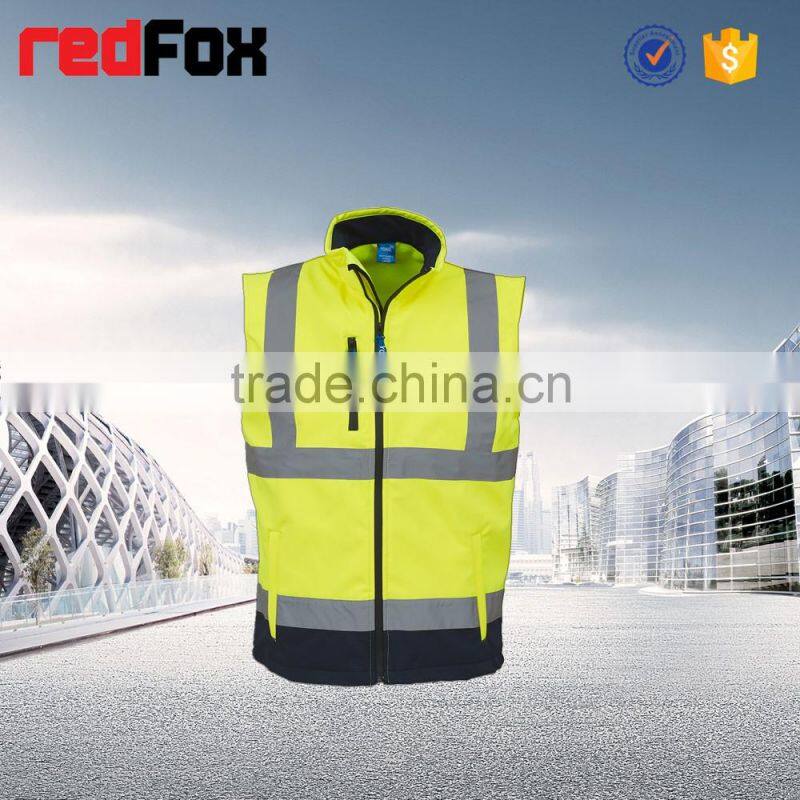 wholesale safety reflective sleeveless winter jacket